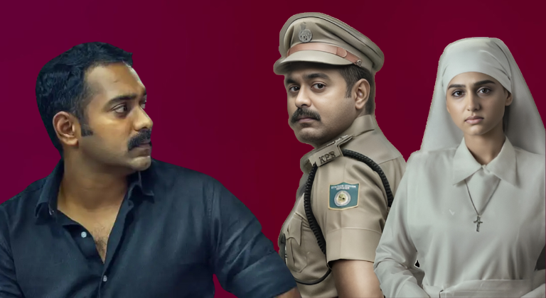 Asif Ali as CI Vivek Gopinath and Anaswara Rajan as Rekha Pathrose